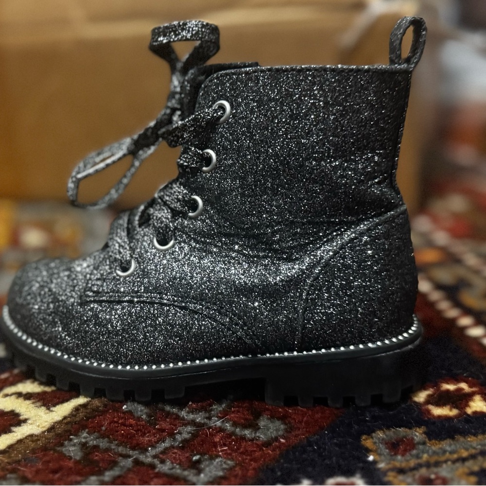 Sparkly Black Kids Boots (6) Cynthia Rowley